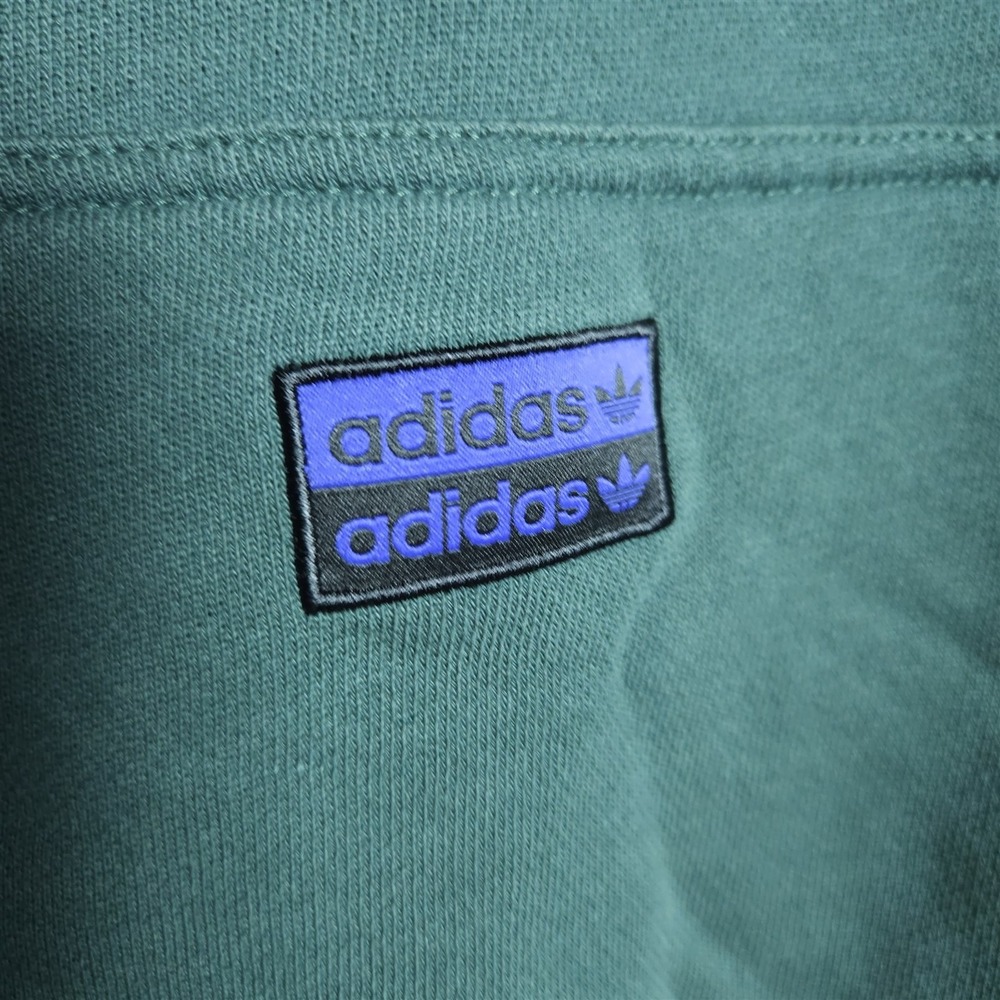 Adidas Originals Hoodie Mens M Dark‎ Green Pullover Sweatshirt Trefoil Patch